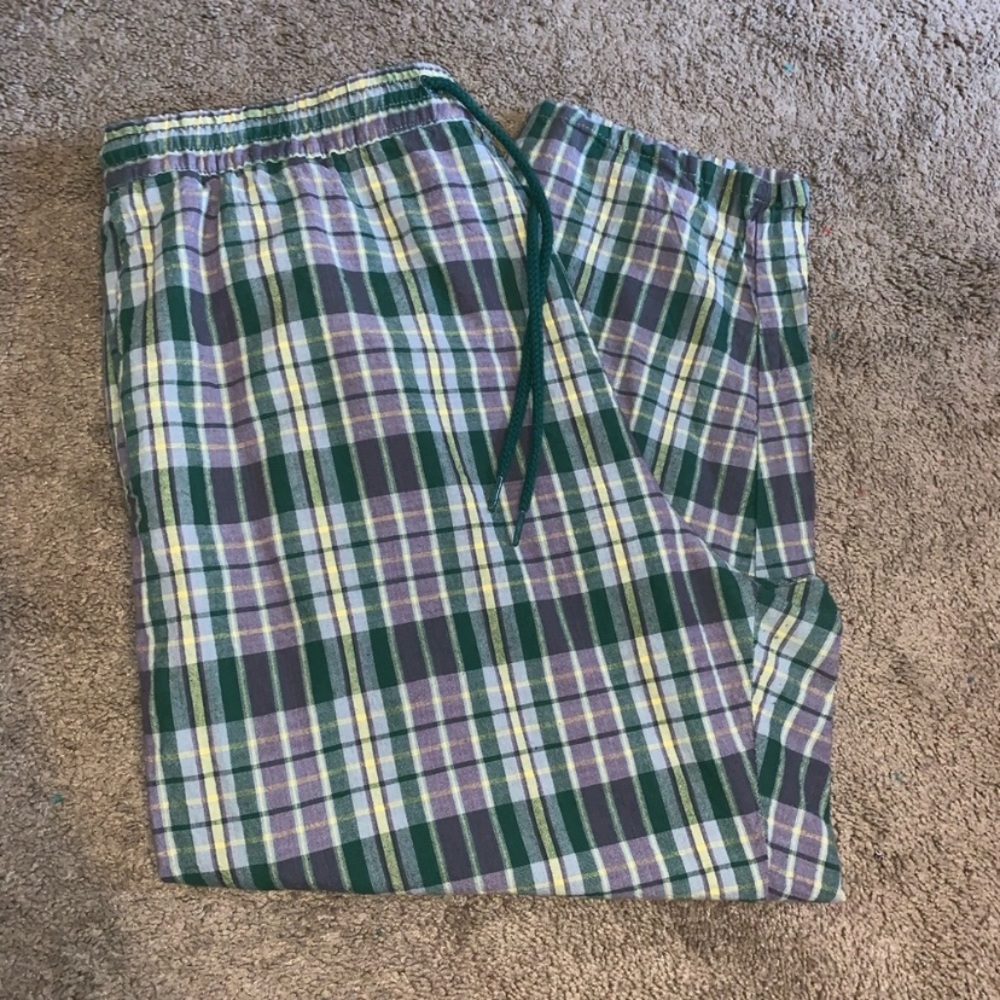 Urban Outfitters Plaid Tie Waist Pants